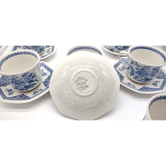 Tea Cup and Saucer Royal Staffordshire Set of 6 J and G Meakin Pekin - Picture 8 of 8